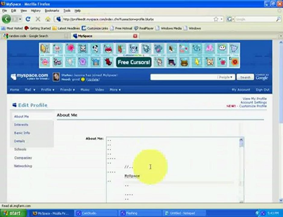 how to crack a myspace password in under 3 mins!
