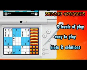 Sudoku 4Pockets for the Nintendo DSi with 3600 Puzzles