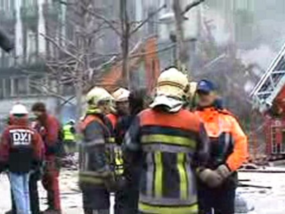 Explosion d'un immeuble à Liège - DVI recherche des corps
