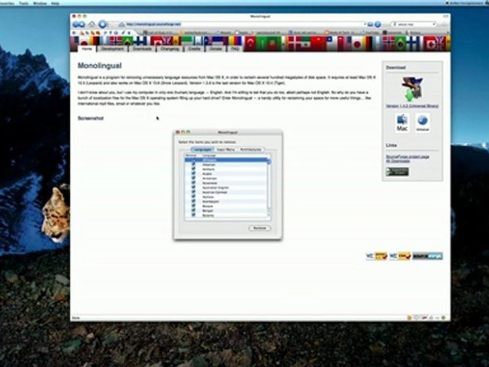 Monolingual - Gain de place sur son mac!