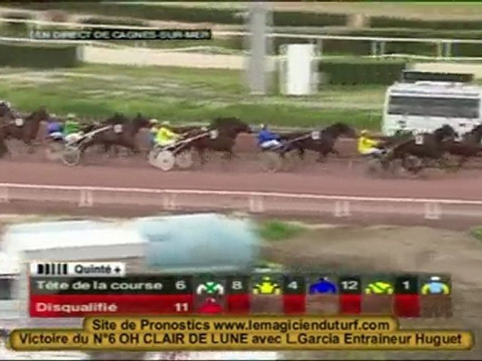 vidéo Quarté à Cagnes 9 février 2010 PRIX DES PENSEES