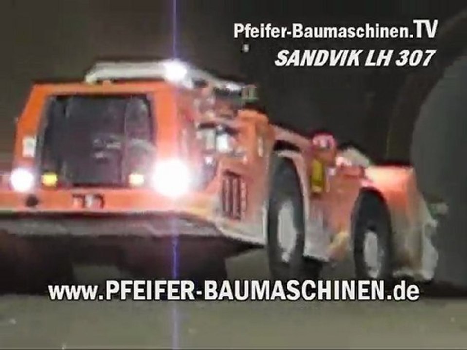 Tunnelradlader sandvik lh 307 / underground wheel loader / u