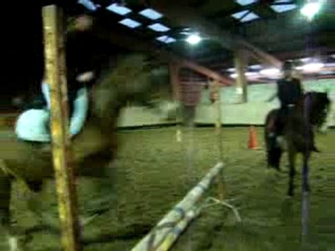 Manon & Haighmoor - Cours de saut le 6 février 2010