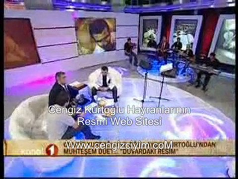 Cengiz Kurtoğlu Aydın Kurtoğlu Düeti(Duvardaki Resim)