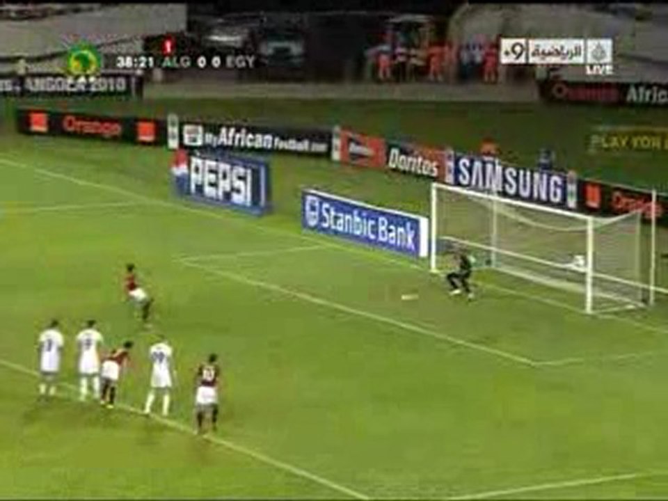 هدف مصر الاول فى الجزائر (مصر 1 - 0 الجزائر )
