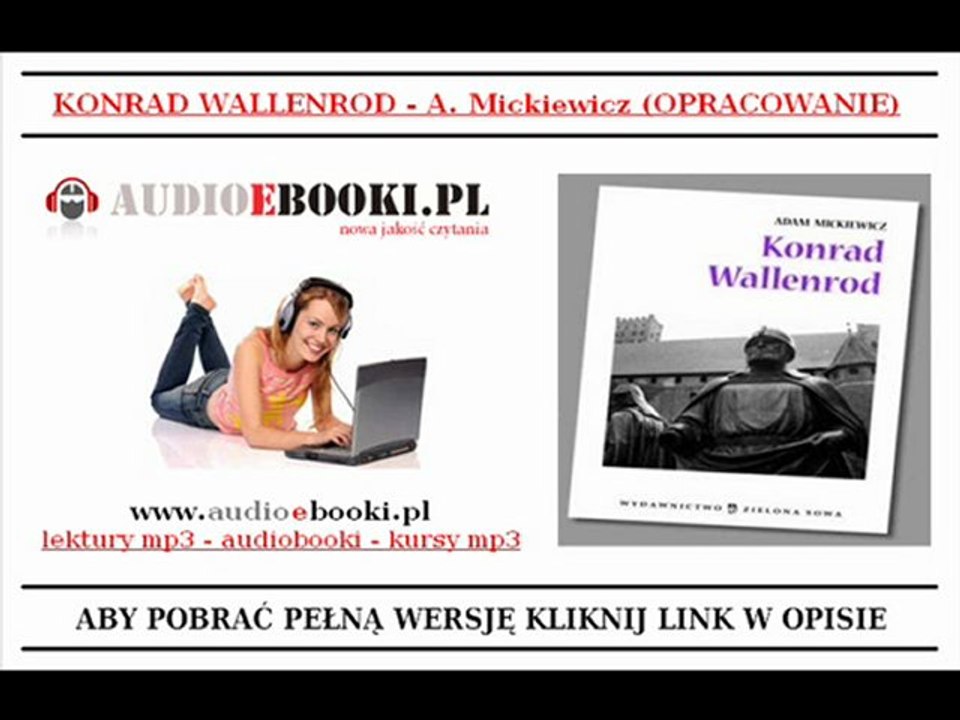KONRAD WALLENROD - A. Mickiewicz - OPRACOWANIE LEKTURY (MP3)