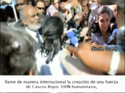 Appel du Président René Préval pour des Casques Rouges