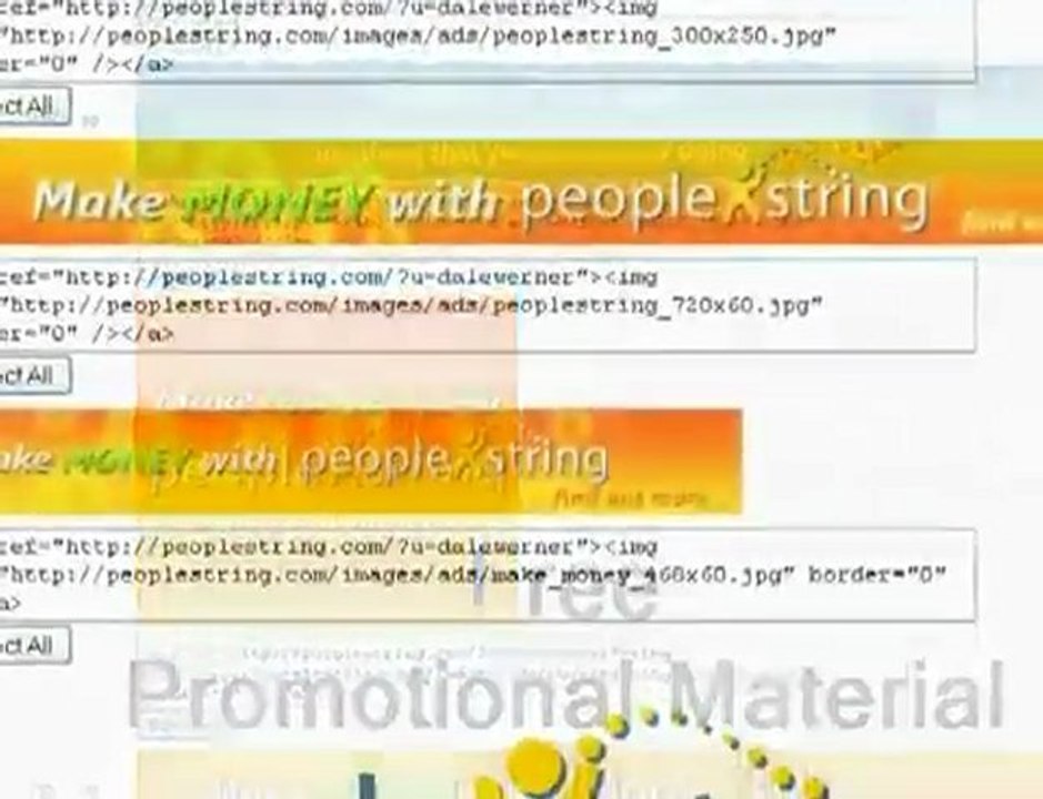 How to link your MySpace, FaceBook, Twitter, People String