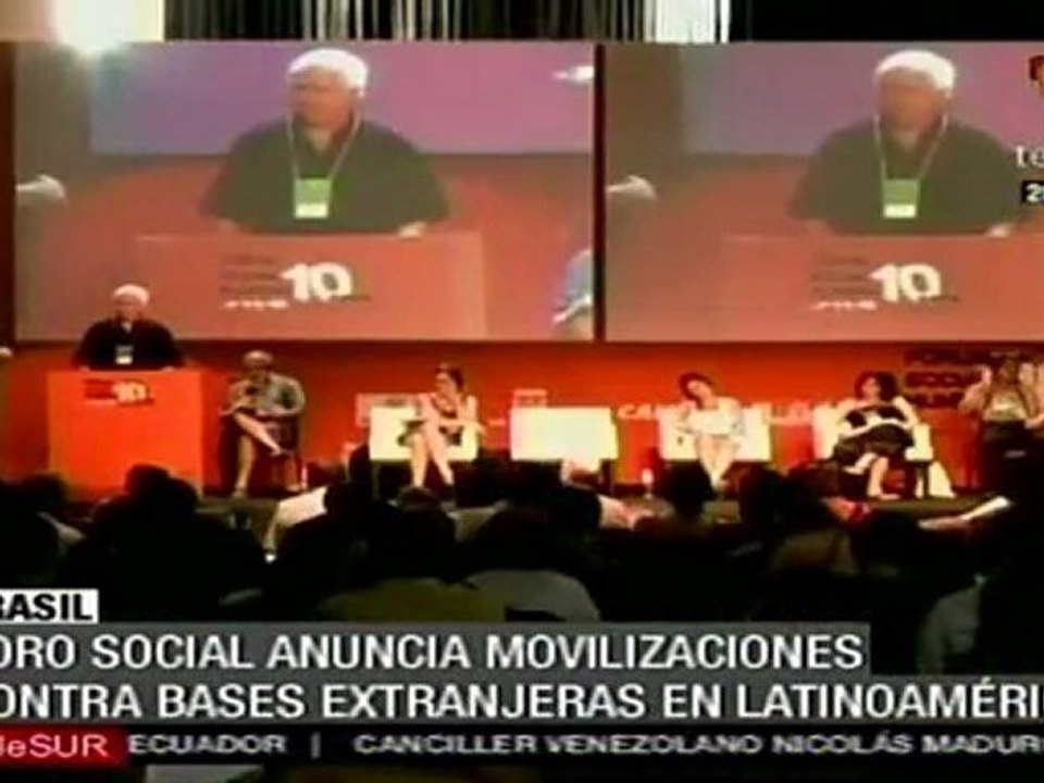 Movilizaciones contra la bases militares en  Latinoamérica