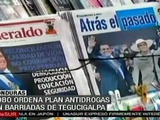 Lobo ordena plan antidrogas en barrios de Tegucigalpa