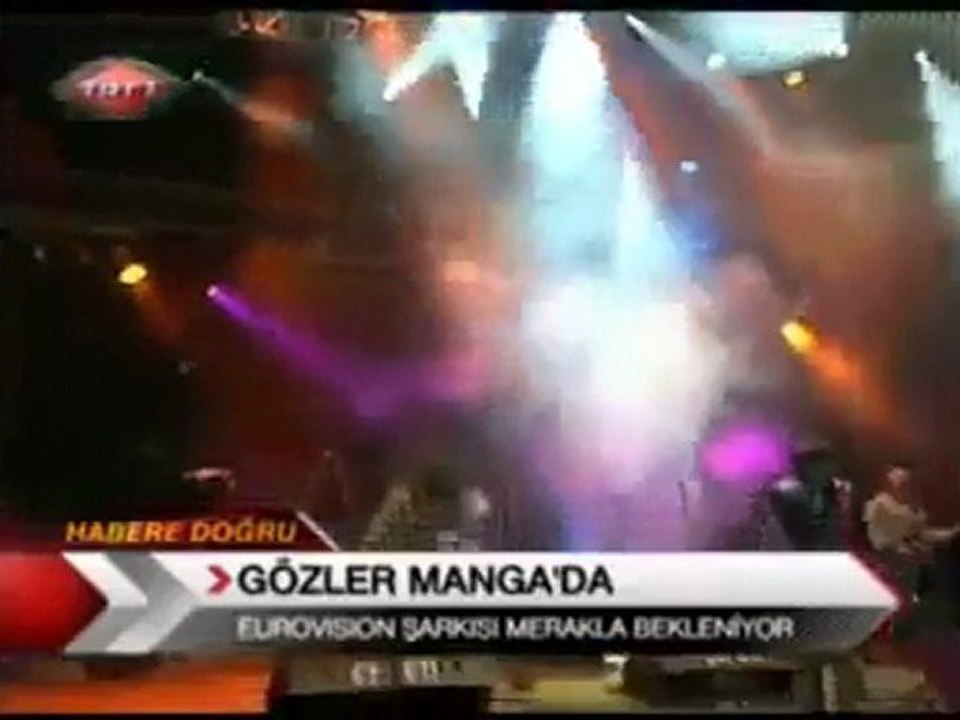 Eurovision 2010 Temsilcimiz Manga TRT Ekranlarında