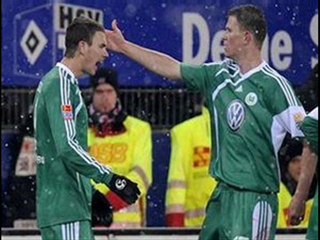 Hamburg 1-1 Wolfsburg Dzeko great finish 29.01.2010
