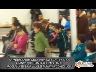 SE ENTREGAN CERTIFICADOS A NIÑOS