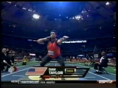 Athlé Lancer poids 103è Millrose Games 2010