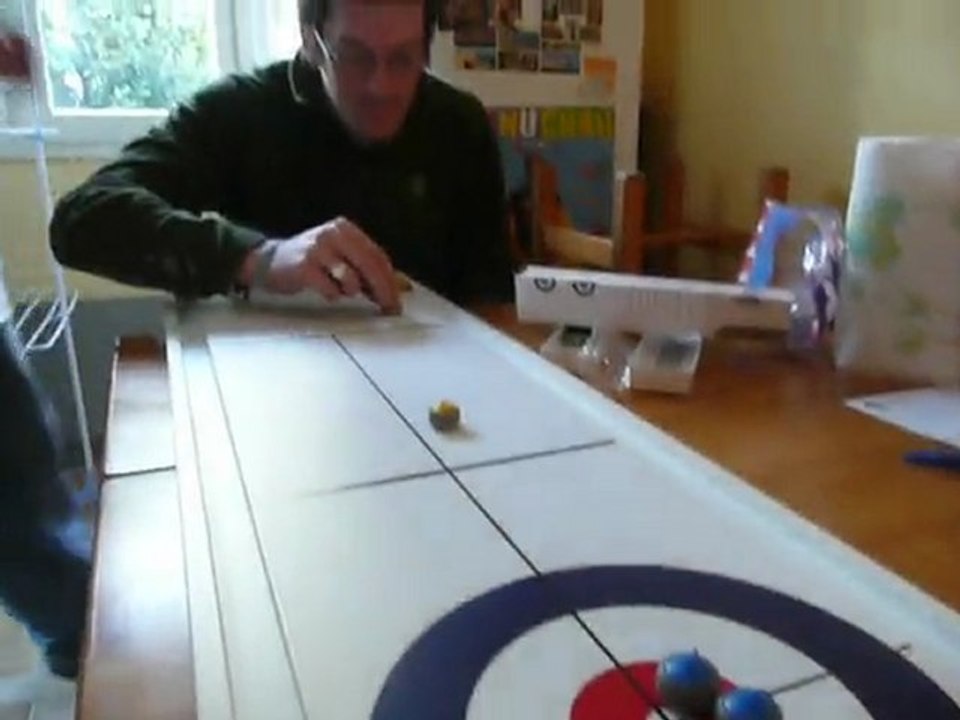 Curling à la maison...