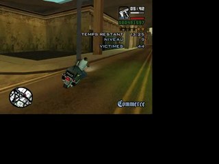 GTA san andreas une balade en moto flic...
