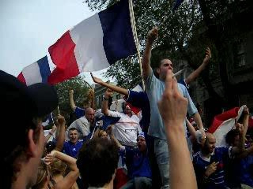 supporters des bleus à Montréal