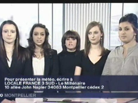 meteo FR3 Les negociales IUT de BEZIERS, 27 01 2010