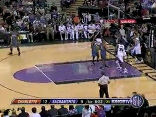 Donte Greene follows the miss with a strong flush.