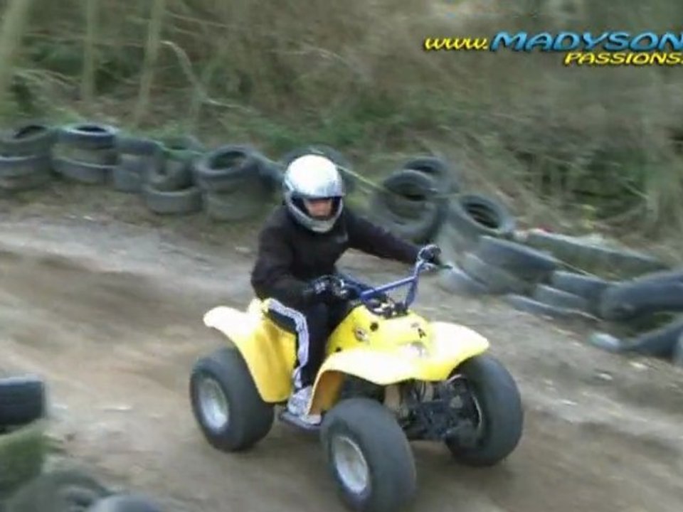 Premiers tours de roues en quad.