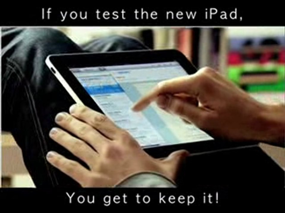 When testing the new Apple iPad, you get this...