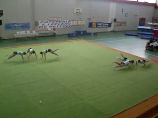 Aérobic. Marie,Ophélie,Aurélie,Solène,Célia,Manon