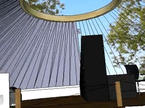 Yourte contemporaine et écologique de Yourte Eco'logis