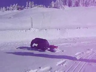 atterissage raté en luge !!!!!