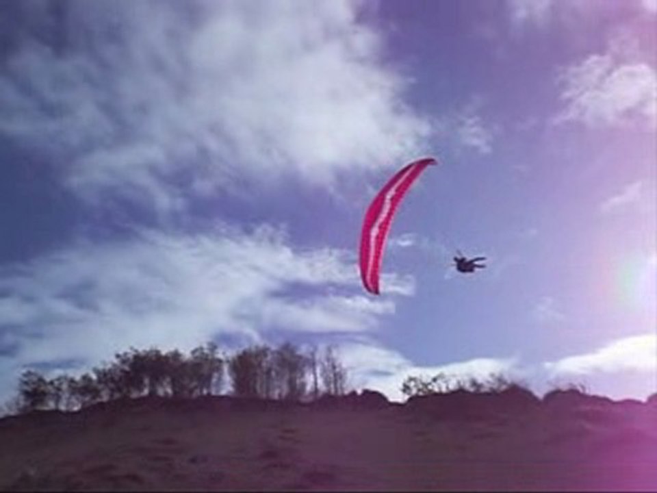Speedflying au Pyla le 2010-01-30 : Shoo'ka Vs Feex