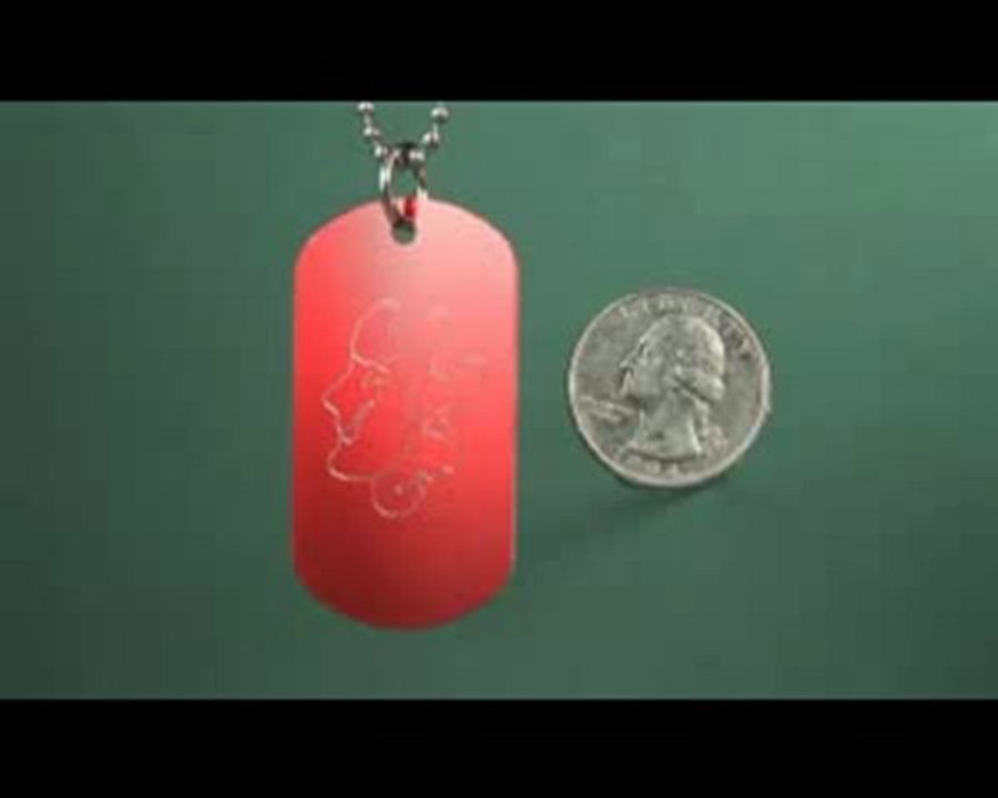 Dog tag Red www.yourdogtags.com
