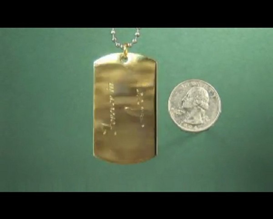 Dog Tag 3D Gold   www.yourdogtags.com