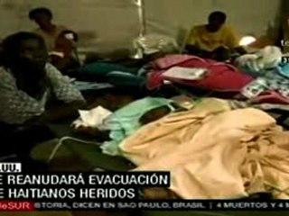 EEUU reanudará traslado de heridos desde Haití