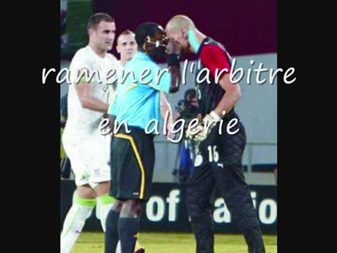 recherches de l'arbitre match ALGERIE egypte