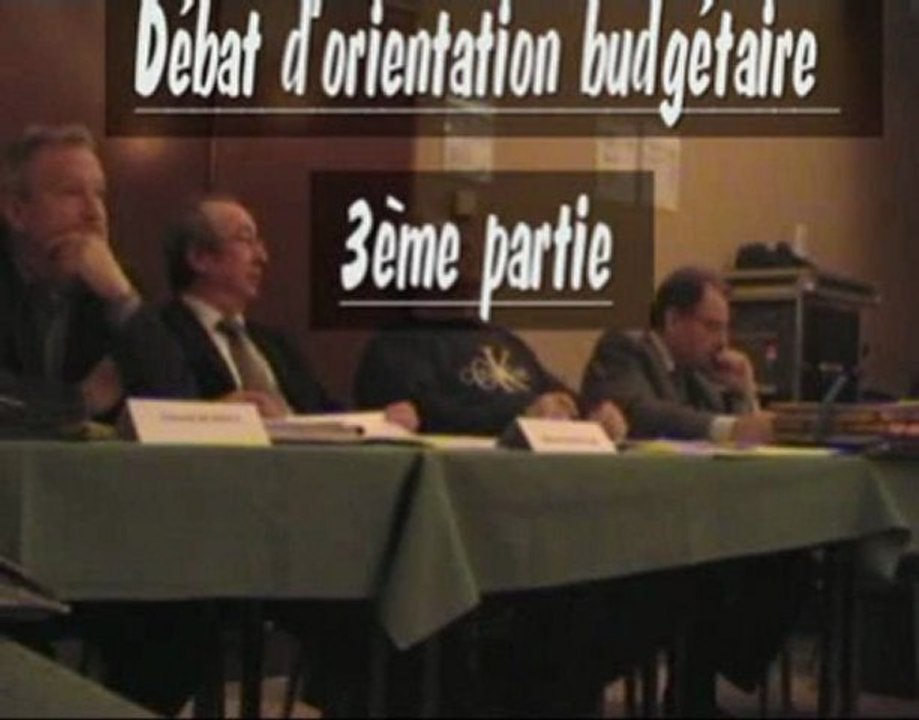 Débat budgétaire conseil chevigny saint sauveur 3ème partie