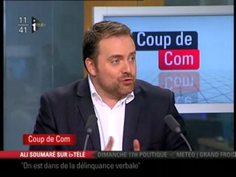 Bastien Millot (Bygmalion) dans Coup de com le 31 janvier 2010