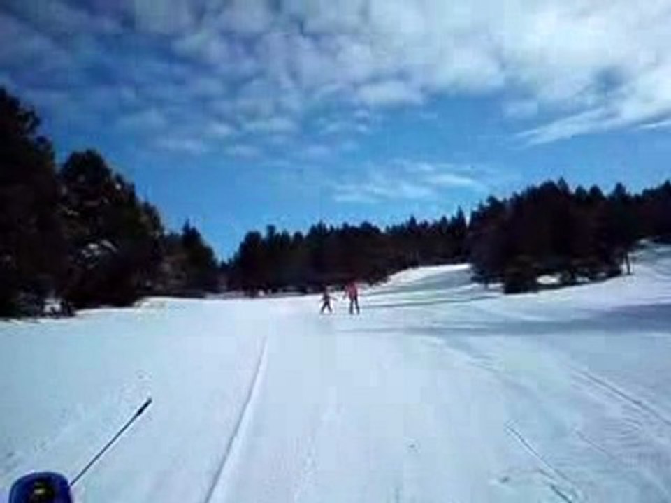 Beille - descente de la piste par Lucile