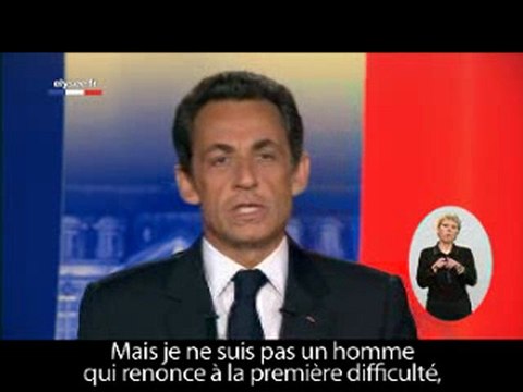 Les voeux de Nicolas Sarkozy pour  2010