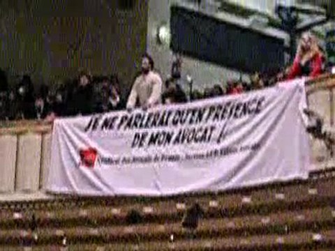 Michèle Alliot-Marie chahutée à l'Ecole de formation des b