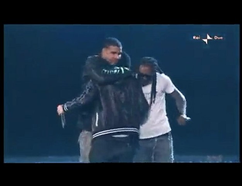 Eminem Lil Wayne & Drake - "Drop The World" + "Forever" Live