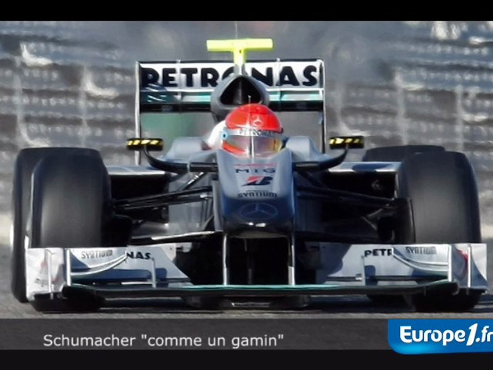 Schumacher "comme un gamin"