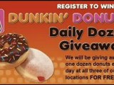 Rock Co. Dunkin Donuts Daily Dozen Donut Giveaway