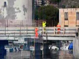 Lavori sul viadotto della litoranea