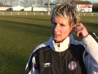 Virginie Dessalle après la défaite face à Montpellier