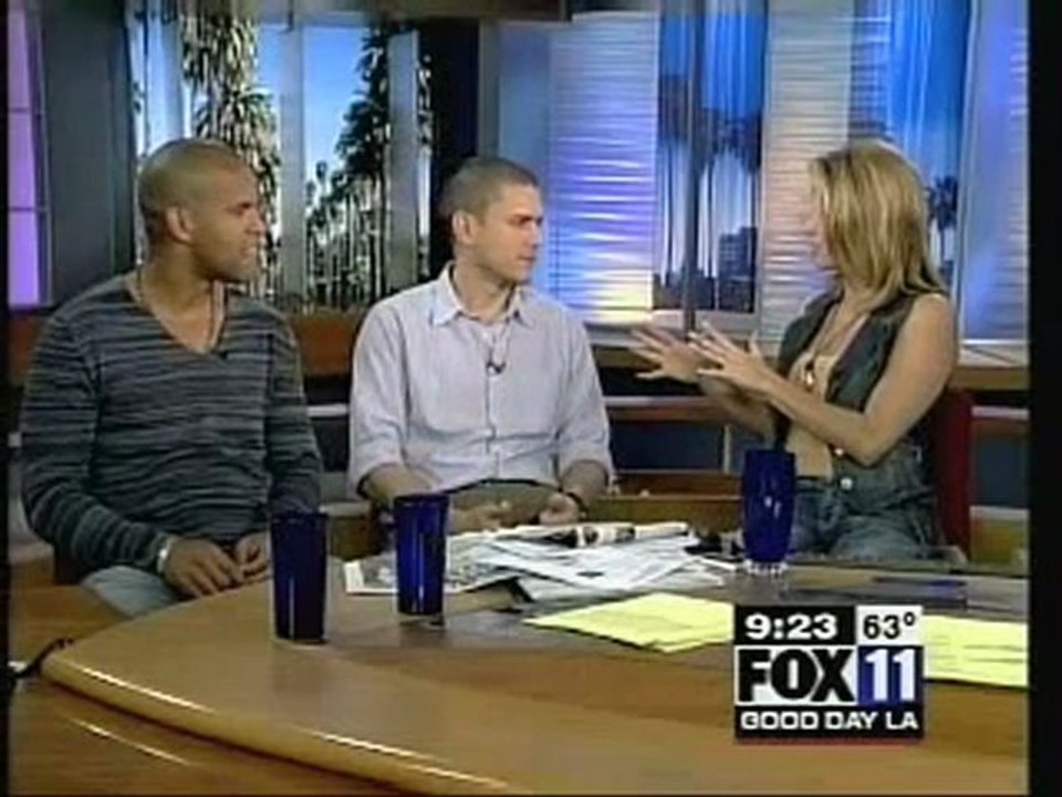 Prison Break S1 Wentworth Miller Amaury Nolasco on G/Day LA