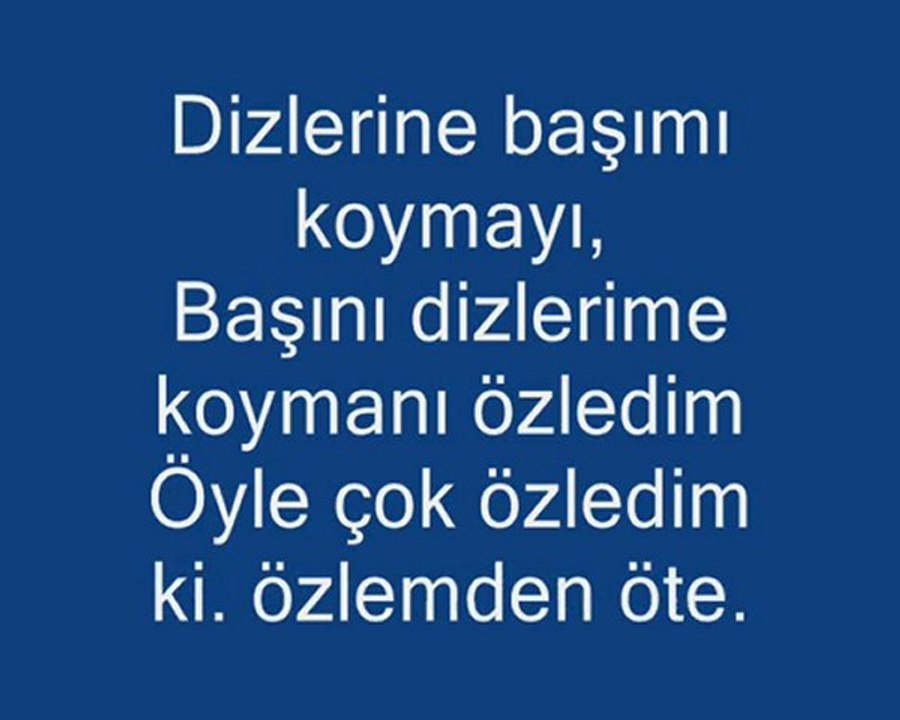 sana özel(