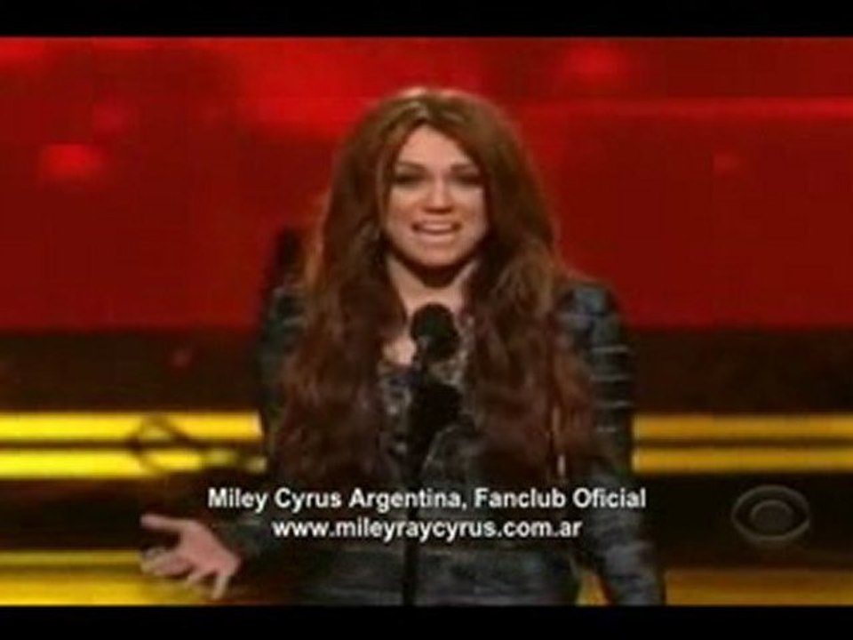 Miley Cyrus - 52nd Annual GRAMMY Awards 2010 - Presents Blac