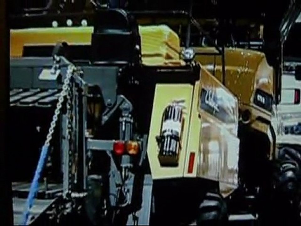 la moisson et la recolte de paille en un passage ,challenger