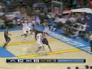 The Thunder's Russell Westbrook makes the steal then rises u