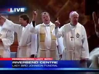 Extrait funérailles de Lady Bird Johnson