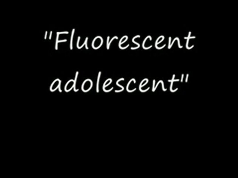 Fluorescent adolescent (Arctic monkeys cover)